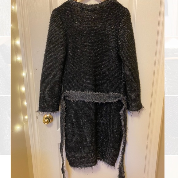NWOT Zara Shimmered Long Knit Cardigan - Picture 7 of 8